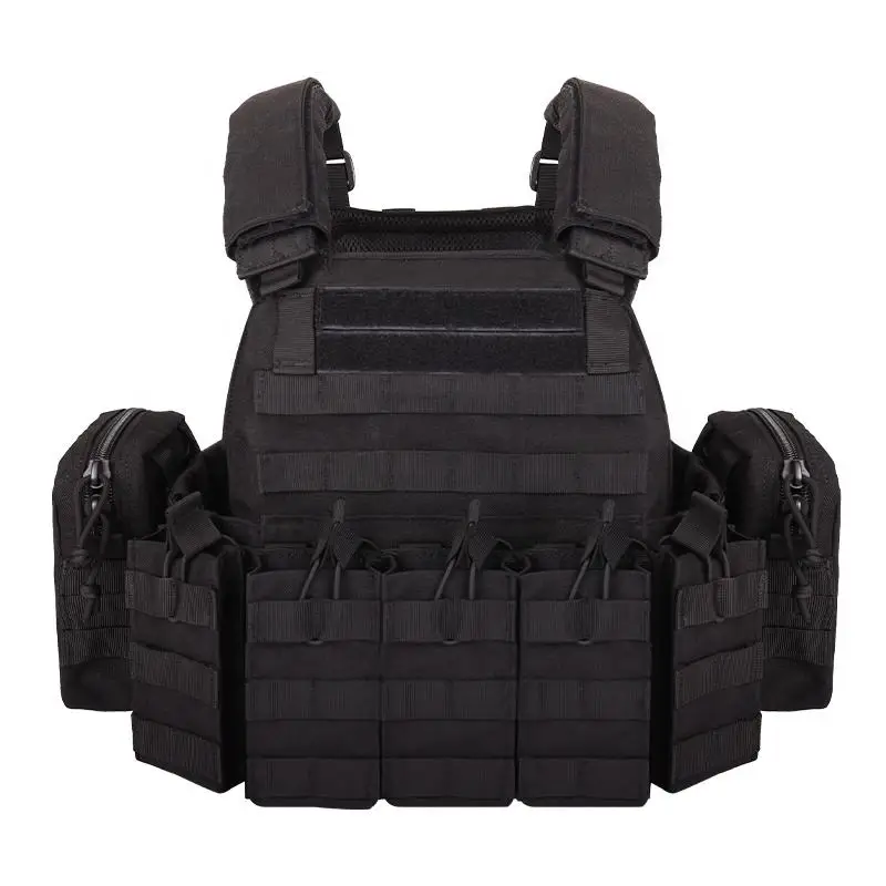 Imagem -03 - Nylon Colete Tático ao ar Livre Caça Protetora Ajustável Multifunções Molle Airsoft Equipamento de Combate Yakeda1000d