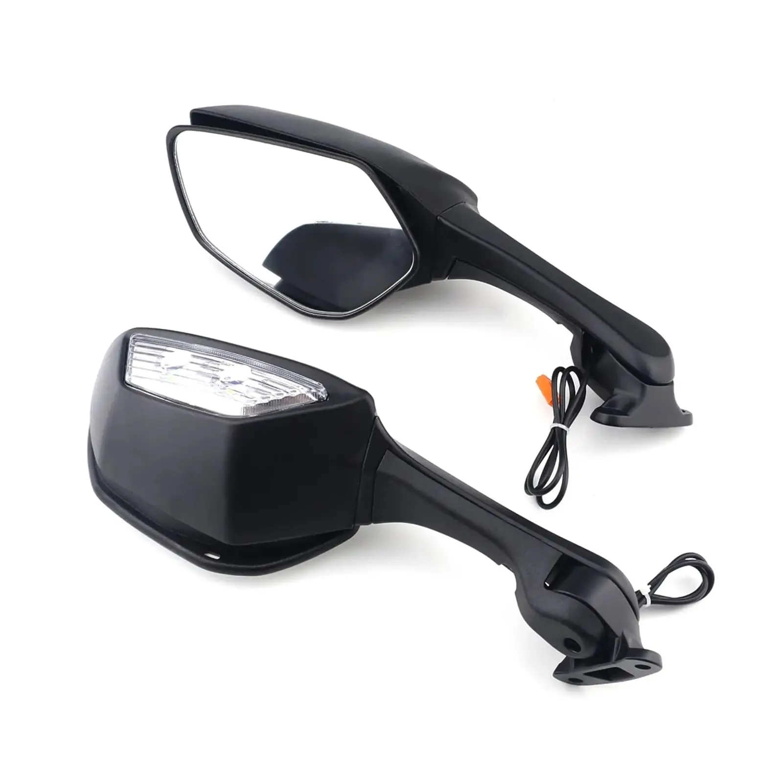 Motorcycle LED Rearview MIrror with LED Turn Signal Light Side Mirrors For Ninja ZX 10R ZX-10R 2011-2015 2016-2020 H2 2014-2015