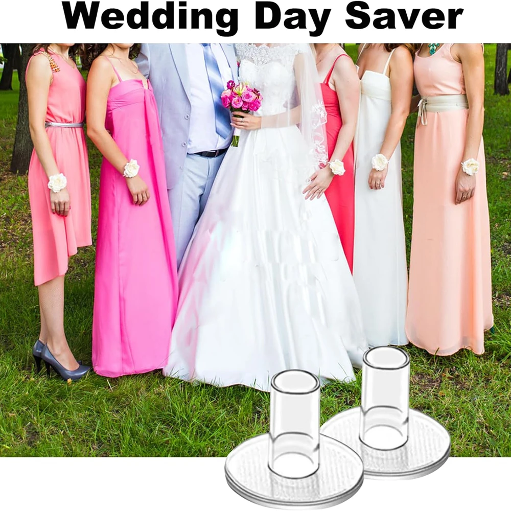 40 Pairs High Heel Protectors Anti-slip Heel Stoppers Heel Repair Caps Covers Heels Guard for Bridal Wedding Party Stop Sinking