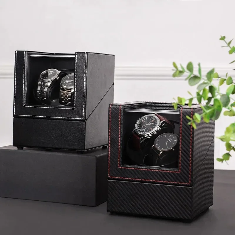 Double 2+0 Watch Winder for Automatic Watches Watch Box USB Charging Watch Winding Mechanical Box Motor Shaker Watch Winder