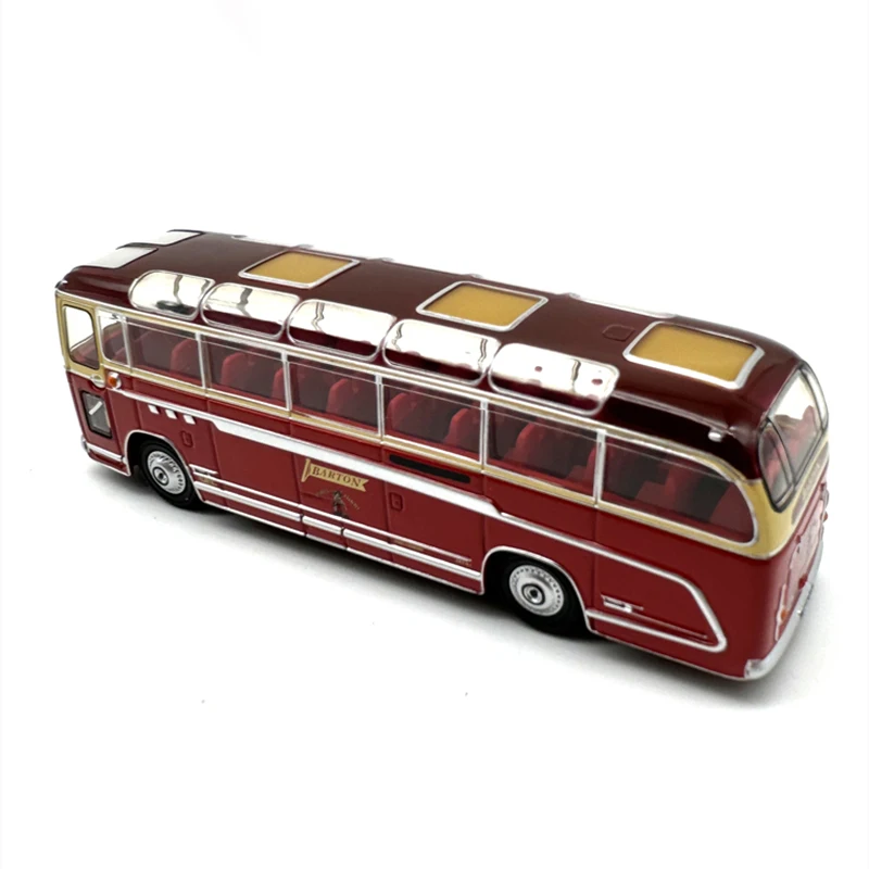 1:76 Scale Diecast Alloy Barton Public Transportation Buses Toy Car Model Classic Adult Collectible Souvenir Gift Static Display