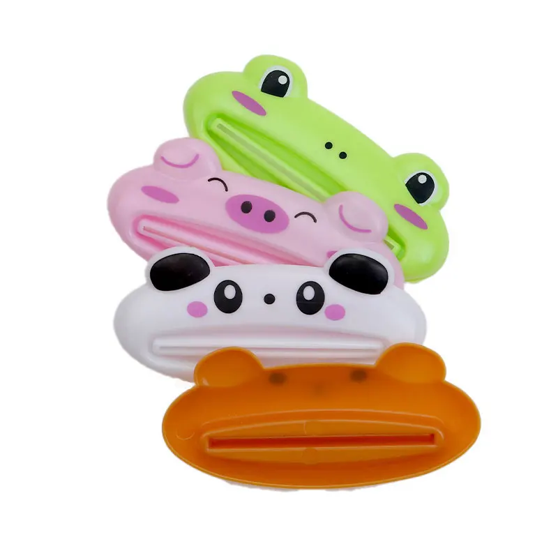 JCD 3PCS Cartoon Toothpaste Squeezer Dispenser Facial Cleanser Clips Toothpaste Tube Saver Squeezer Bathroom Accessories