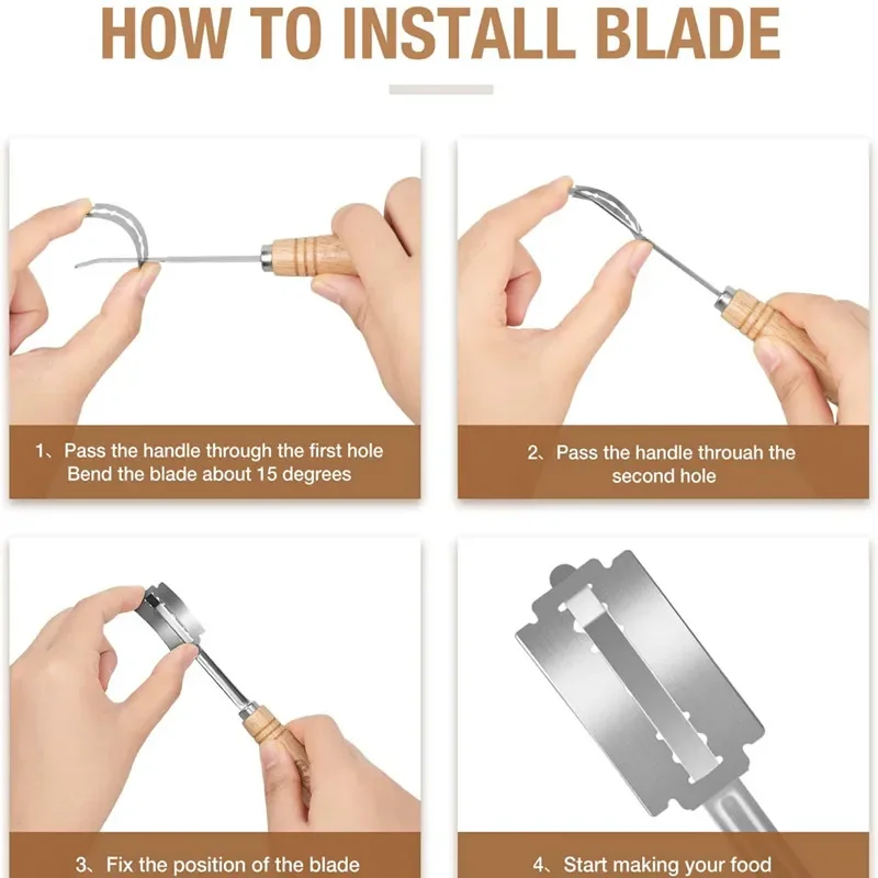 Bread Lame with 5 Blades Bakers Lame Slashing Tool Dough Making Slasher Baking Sour Bread Starter Jar Scoring Knife Razor Cutter