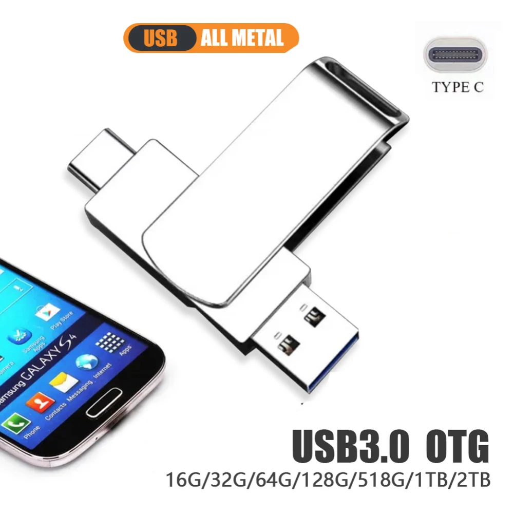 NOWA pamięć USB 3.2 o pojemności 512 GB, z funkcją OTG, szybka pamięć typu C, metalowa obudowa, idealna do telefonu i komputera. — zdjęcie produktu 6