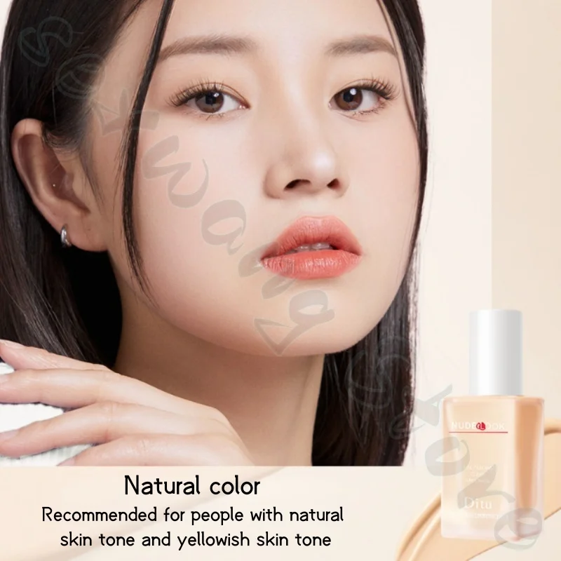 30g liquid foundation, natural concealer, brightening skin tone, light texture, long-lasting and not easy to remove makeup