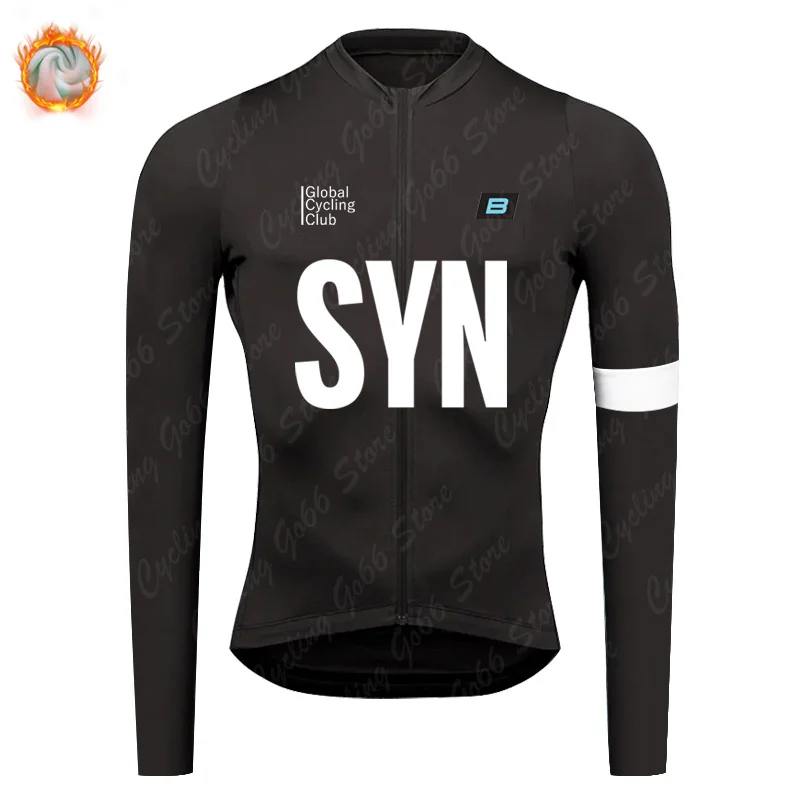 SYN BIEHLER Winter Cycling Jersey Sports Tea Winter Thermal Fleece Cycling Clothing MTB Cycling Jackets Ropa Ciclismo Verano