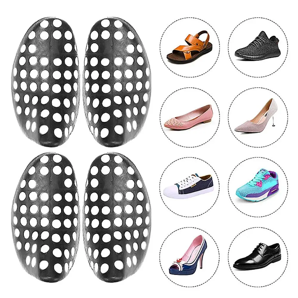 زوج واحد من الأحذية المجوفة القابلة للتنفس لمنع التشوه ومضادة للتجاعيد ودعم شجرة الأحذية الناعمة