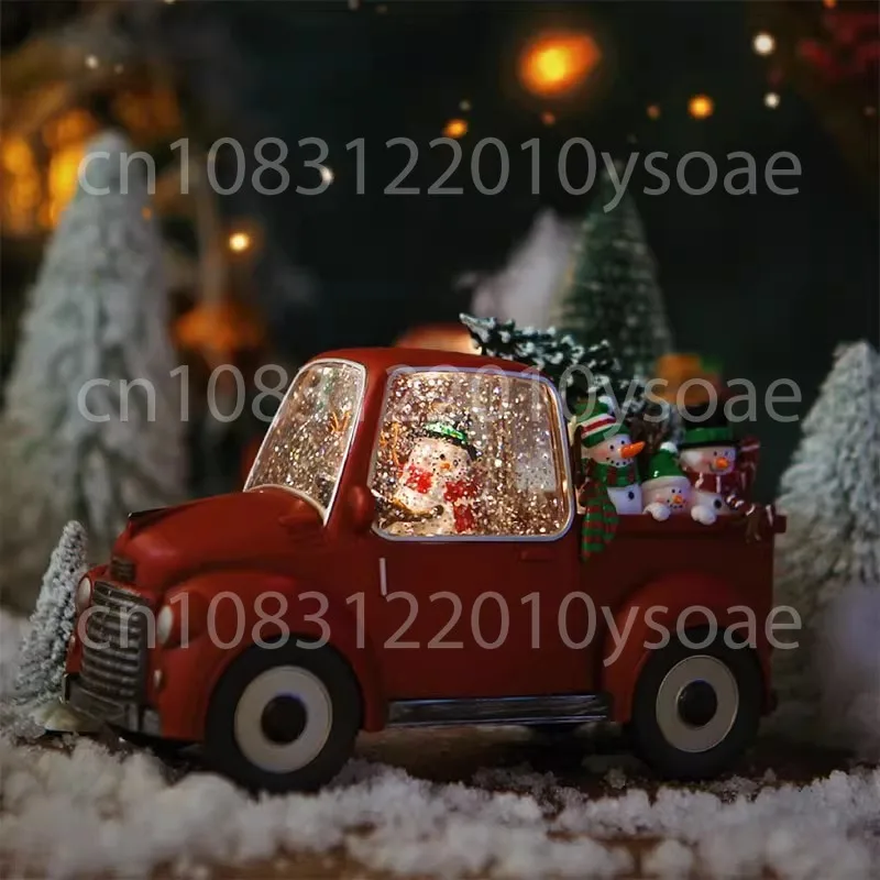 

Christmas Eve Music Box Crystal Ball Santa Claus Scene Arrangements