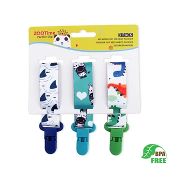 Clip per ciuccio per bambini a catena 3 pezzi/set Clip per c...