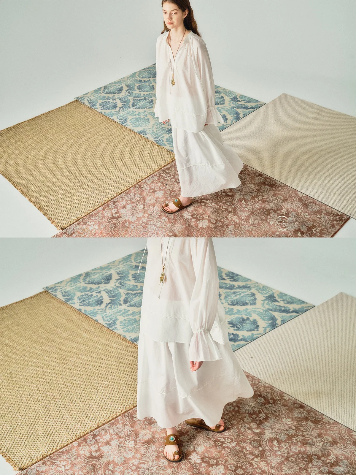 

Шелковая хлопковая юбка А-силуэта с вышивкой и эффектом звездной пыли, с завышенной талией, повседневная, для женщин среднего возраста