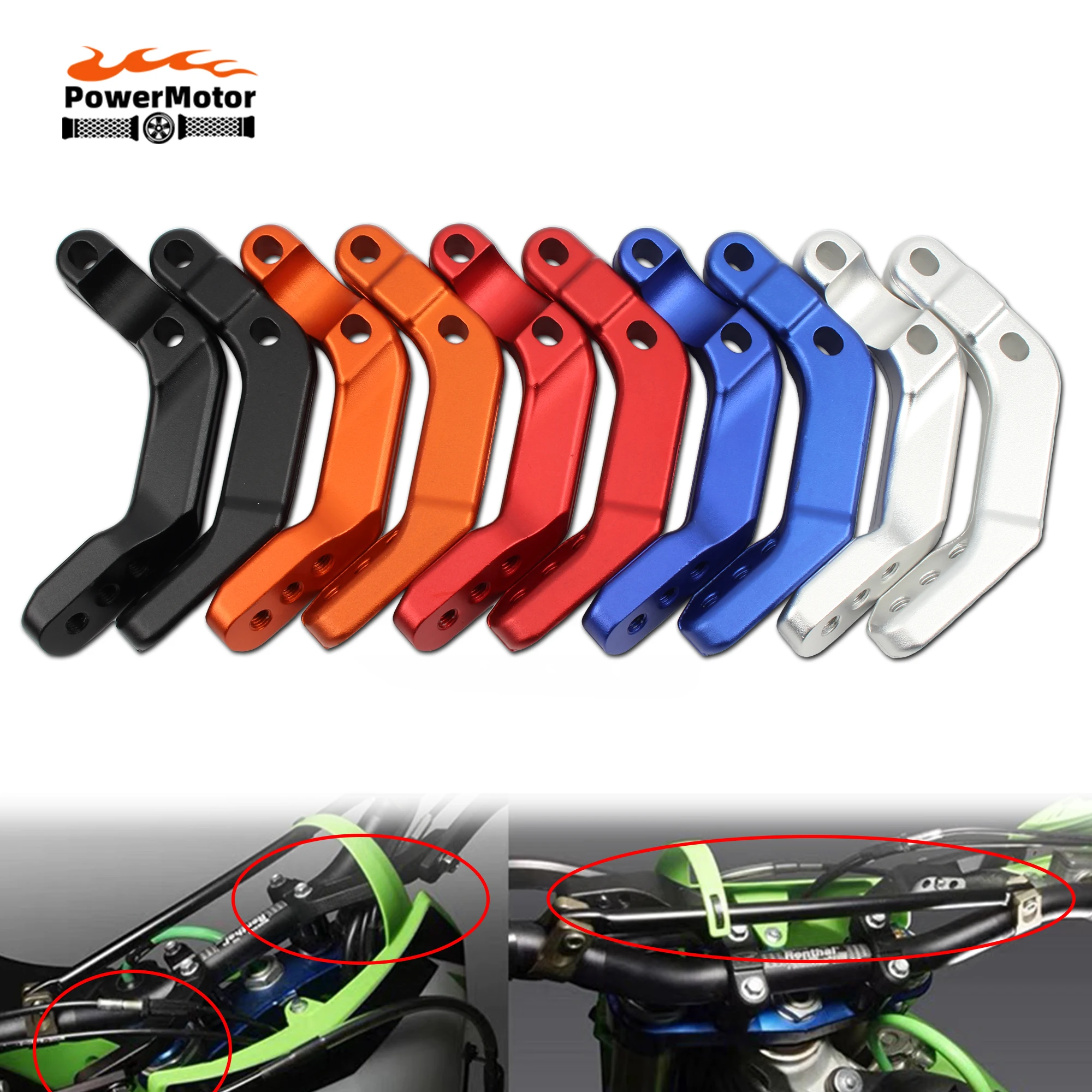 

Motorcycle Parts Motorbike 28mm Handlebar Support Bracket Mounted For KTM SXF XCF EXC XCW TPI Six-day 125-450 Handguard Support