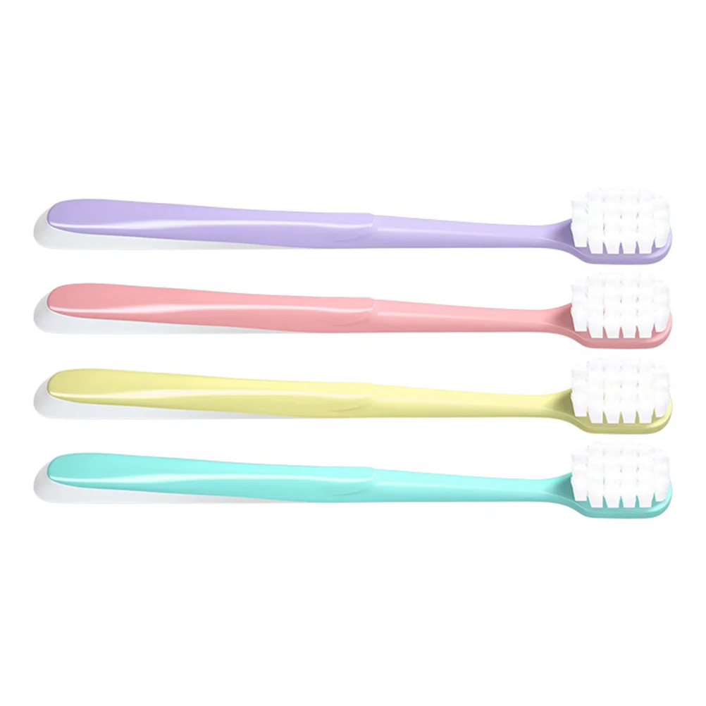 4 Pcs Soft Cotton Toothbrush Set Remover for Teeth Electric Adults Kid Kids Deep Cleaning