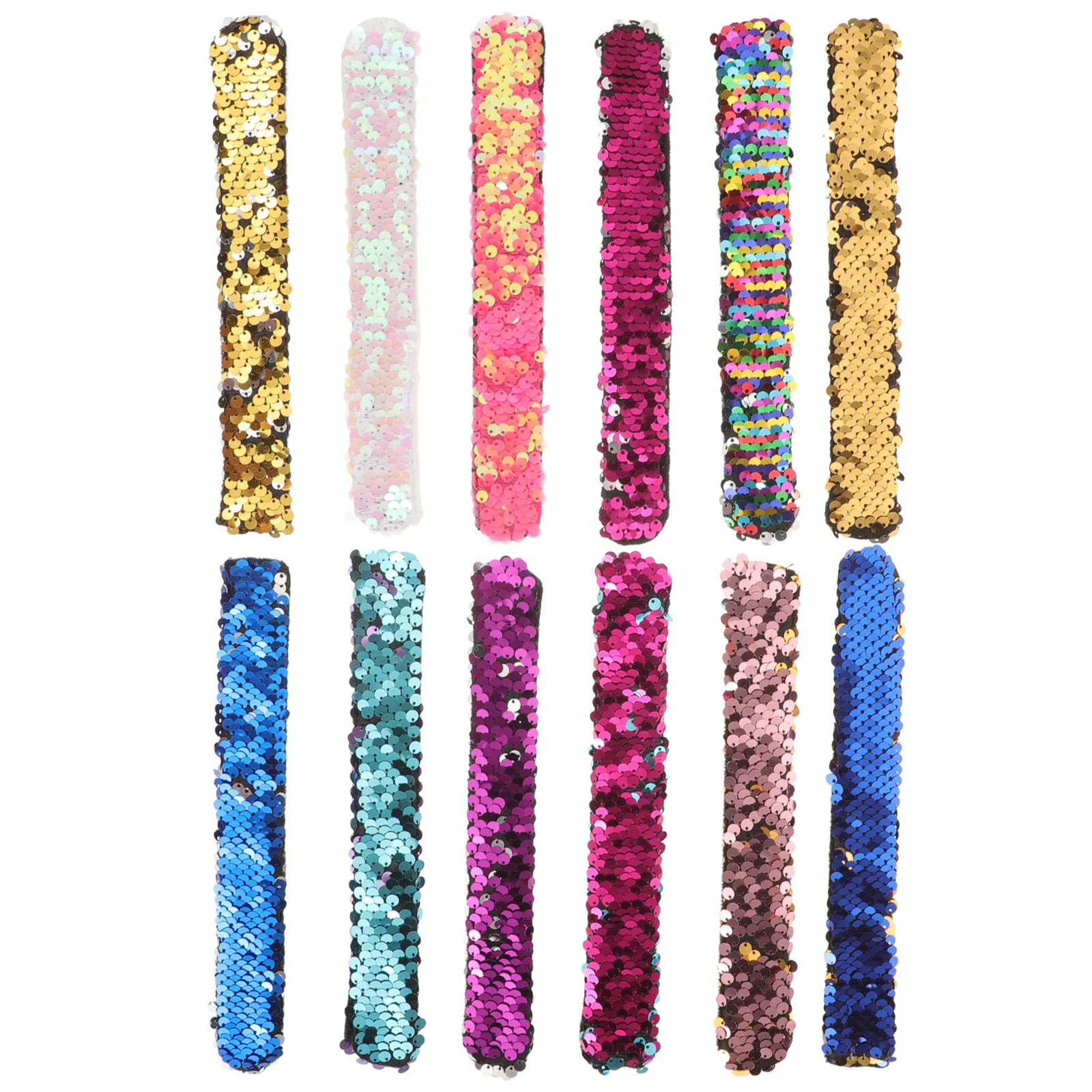 

2pcs 2 Pieces Birthday Party Favors Event Wristbands Glow Bracelets Jewelry for Friendship Glitter Slap