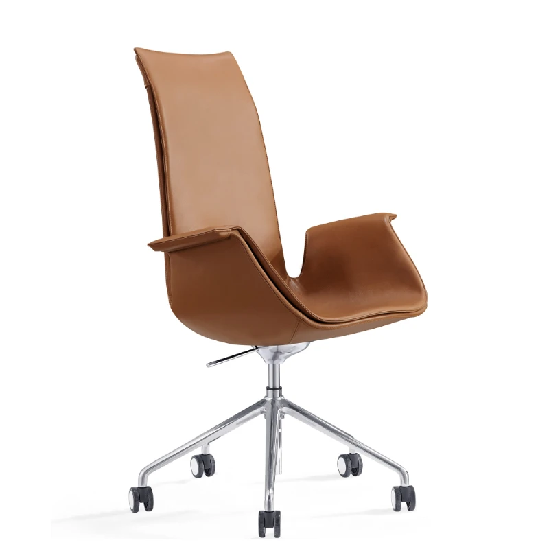 

Personalized office chair leather modern design Fashionable and simple five-star feet