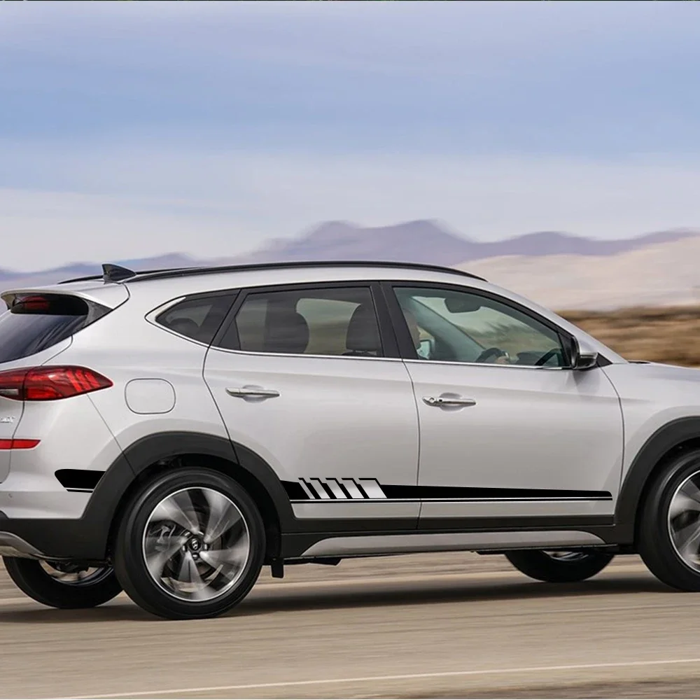 

Наклейки на боковые двери автомобиля для Hyundai Tucson i40 i30 i10 i20 IX35 IX20 Solaris Genesi GDi, виниловые декоративные наклейки, аксессуары для автотюнинга