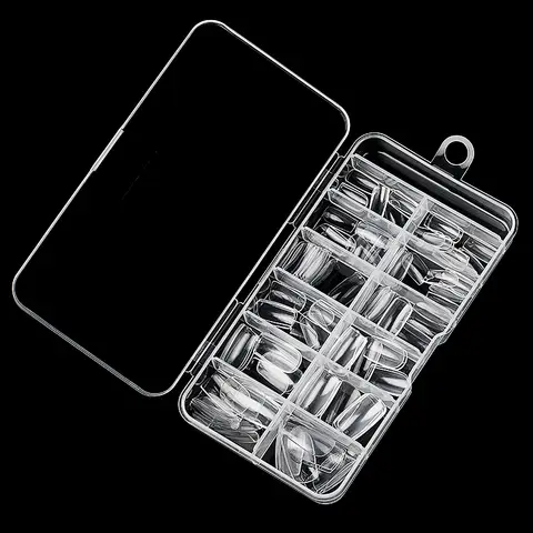 50 बॉक्स फुल कवर प्रेस ऑन नेल टिप्स स्टिलेट्टो आलमंड स्क्वायर कॉफिन फ्रेंच फाल्स फेक सोक ऑफ जेल नेल एक्सटेंशन टिप्स कैप्सूल 10 best sales नाखूनों पर ताबूत प्रेस - №10