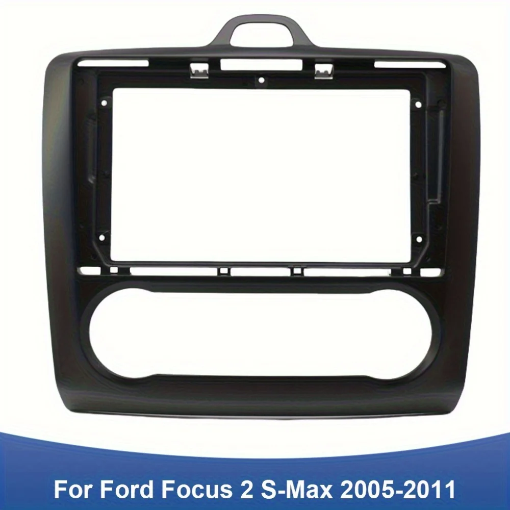

For Ford Focus 2 MK2 2004 - 2011(9Inch.Black)Car Radio Fascias Android GPS MP5 Stereo Player 2 Din Head Unit Panel Dash Frame