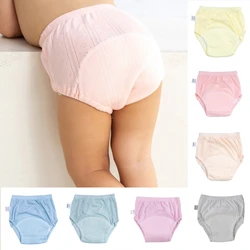 Newborn Training Pants Baby Shorts Solid Color Washable Underwear BABY Boy Girl Cloth Diapers Reusable Nappies Infant Panties