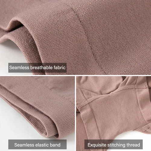 Imagen 2 del producto Ropa interior sin costuras para mujer, pantalones de seguridad 2 en 1, pantalones cortos sin cuña para mujer, pantalones cortos de Yoga, Boxers, pantalones cortos para niño, bragas, ropa interior