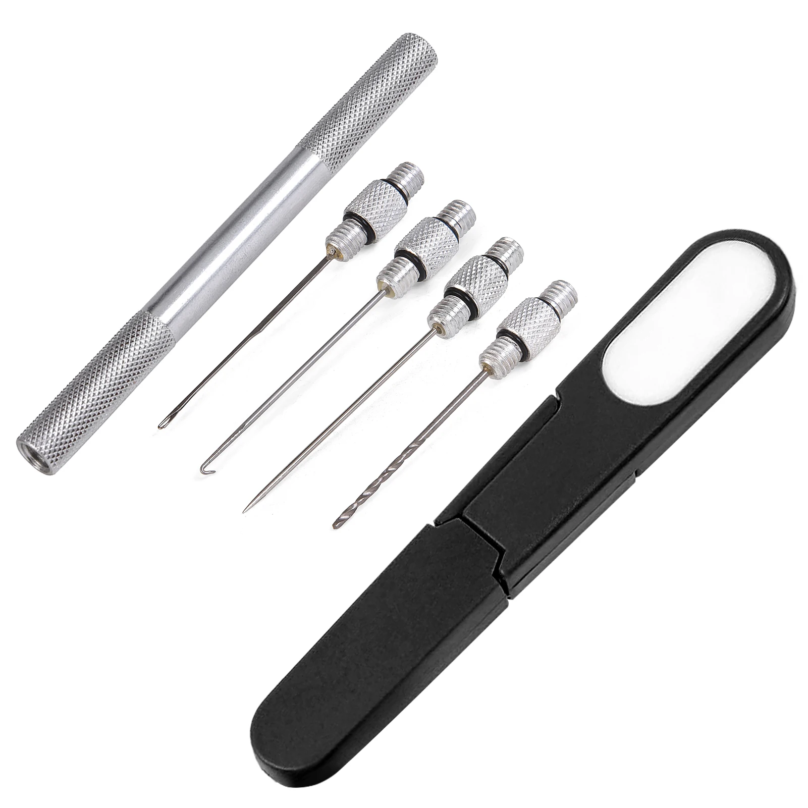 

Bait Needle Carp Fishing Rigging Bait Needle Kit Tool Set Bait Boilie Drill Stringer Needle with Line Scissors fishing accessory