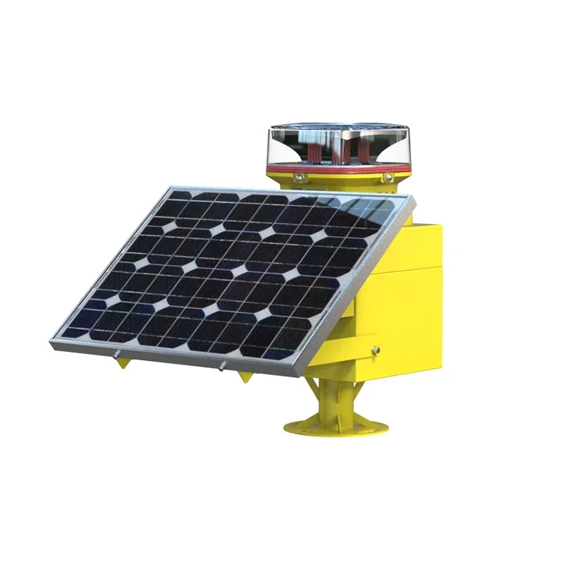 علامة تحذير فانوس الملاحة الآمنة من ICAO Solar Marine مع تحديد المواقع GPS