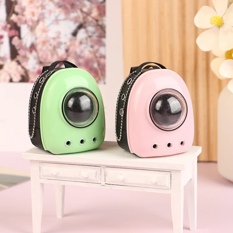 1:6 人形ミニバックパック猫バッグペットスペースバッグキャリアバッグドールハウスシーン装飾マイクロ風景飾り写真撮影小道具