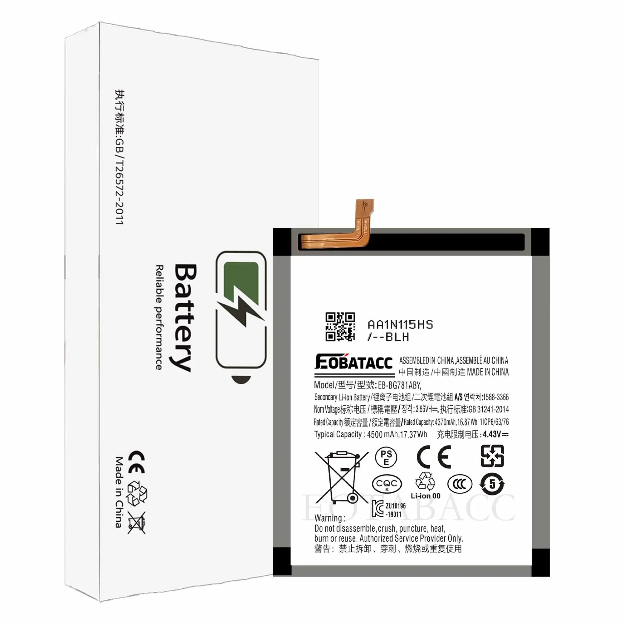 EOTABACC 100% New Original Battery EB-BG781ABY For SamsungS20 FE 5G/S20 Fan Edition/A52 5G/A526/A52S 5G/A525/G780 Battery +Tools