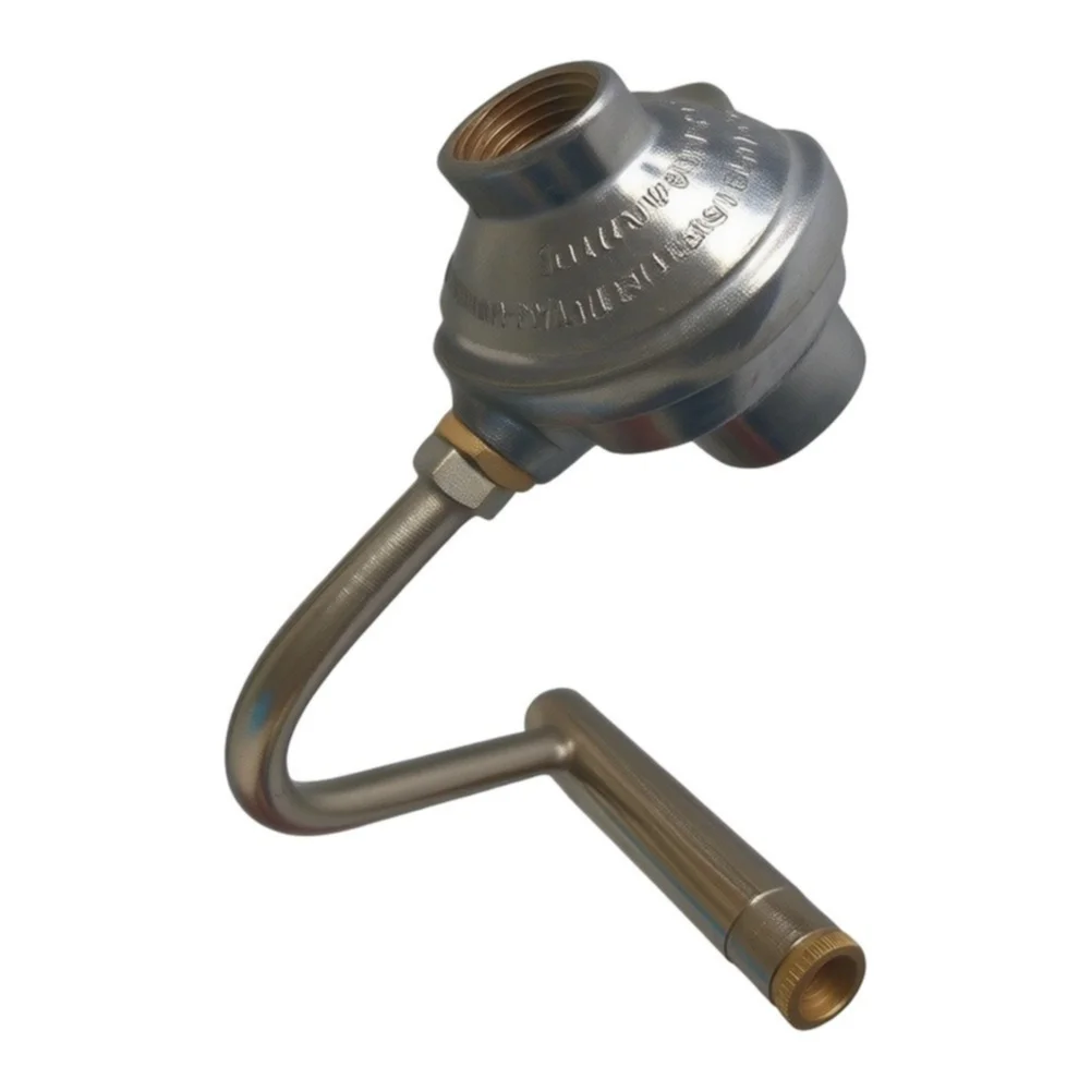 Adjustable BBQ Regulator For 1lb Propane Cylinder With M16= Quick Connect Fitting Portable Camping Grill Pressure Reducing Valve