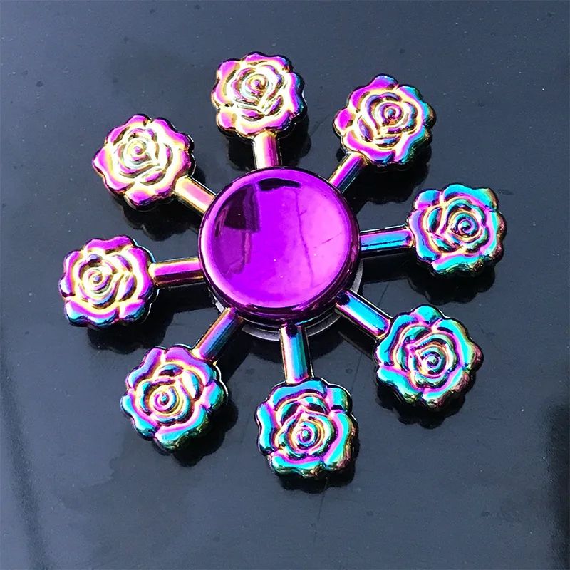 1-teiliges Set, bunter Fidget-Spinner für Erwachsene, Zinklegierung, Stressabbau, Spielzeug, Büro, Angstlinderung, Stressabbau, Freizeitgeschenk