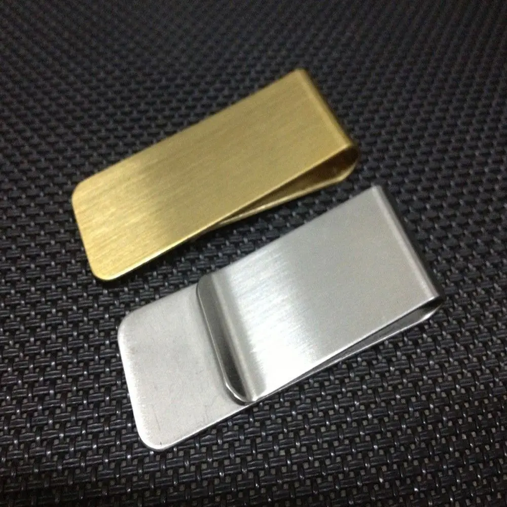 Comodo porta carte di credito tascabile sottile porta banconote porta banconote portafoglio con Clip in metallo fermasoldi fermasoldi borsa da uomo