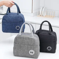 Lunch Bags Color Portable Insulated Zipper for Women Child Convenient Lunch Box School Picnic Tote Food Storage Bags New Handbag