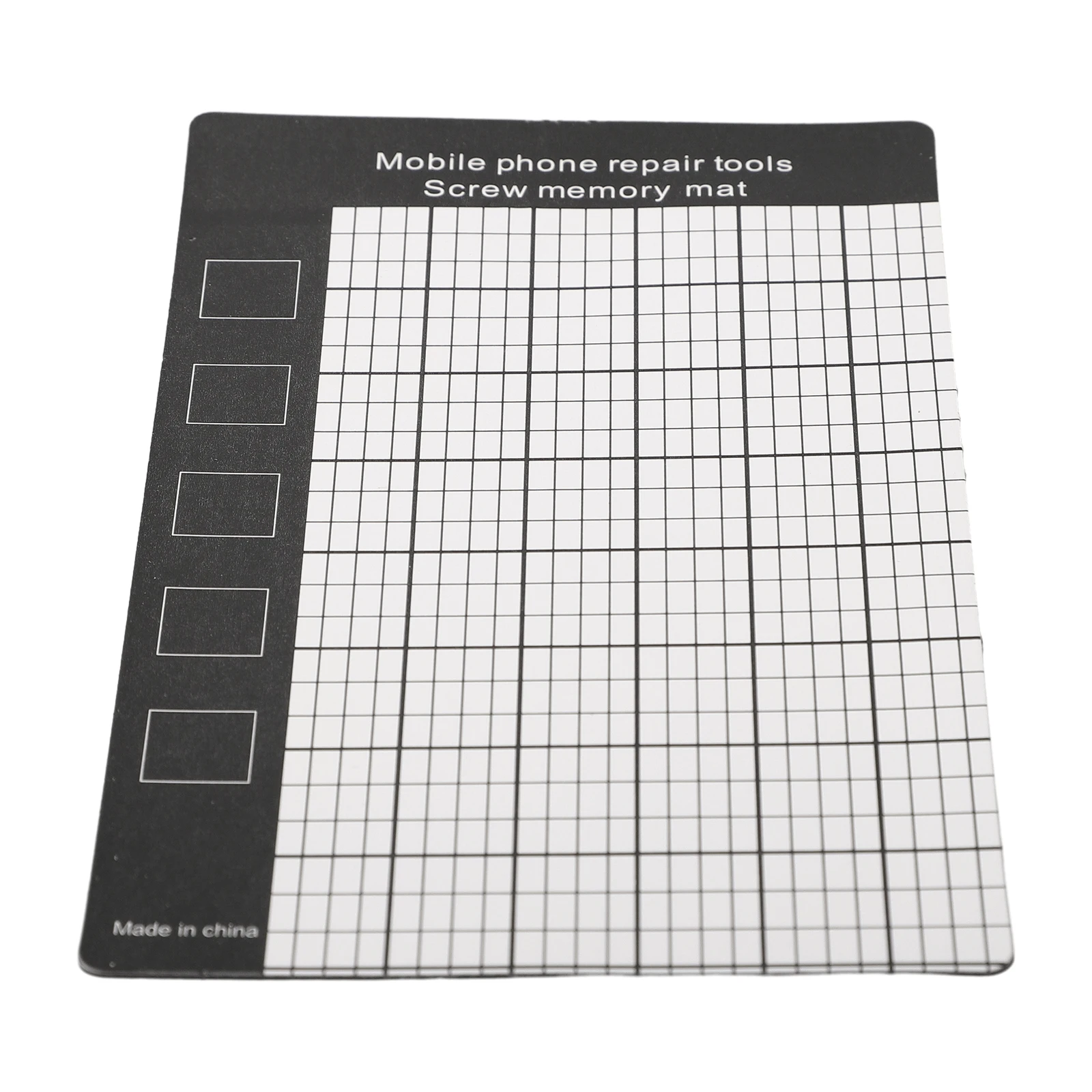 MAGNETIC MOBILE PHONE REPAIR MAT Magnetic Mat Black Fix Small Screws Magnetic Screw Memory Mat Screw Storage Mat 145 X 90mm Tool