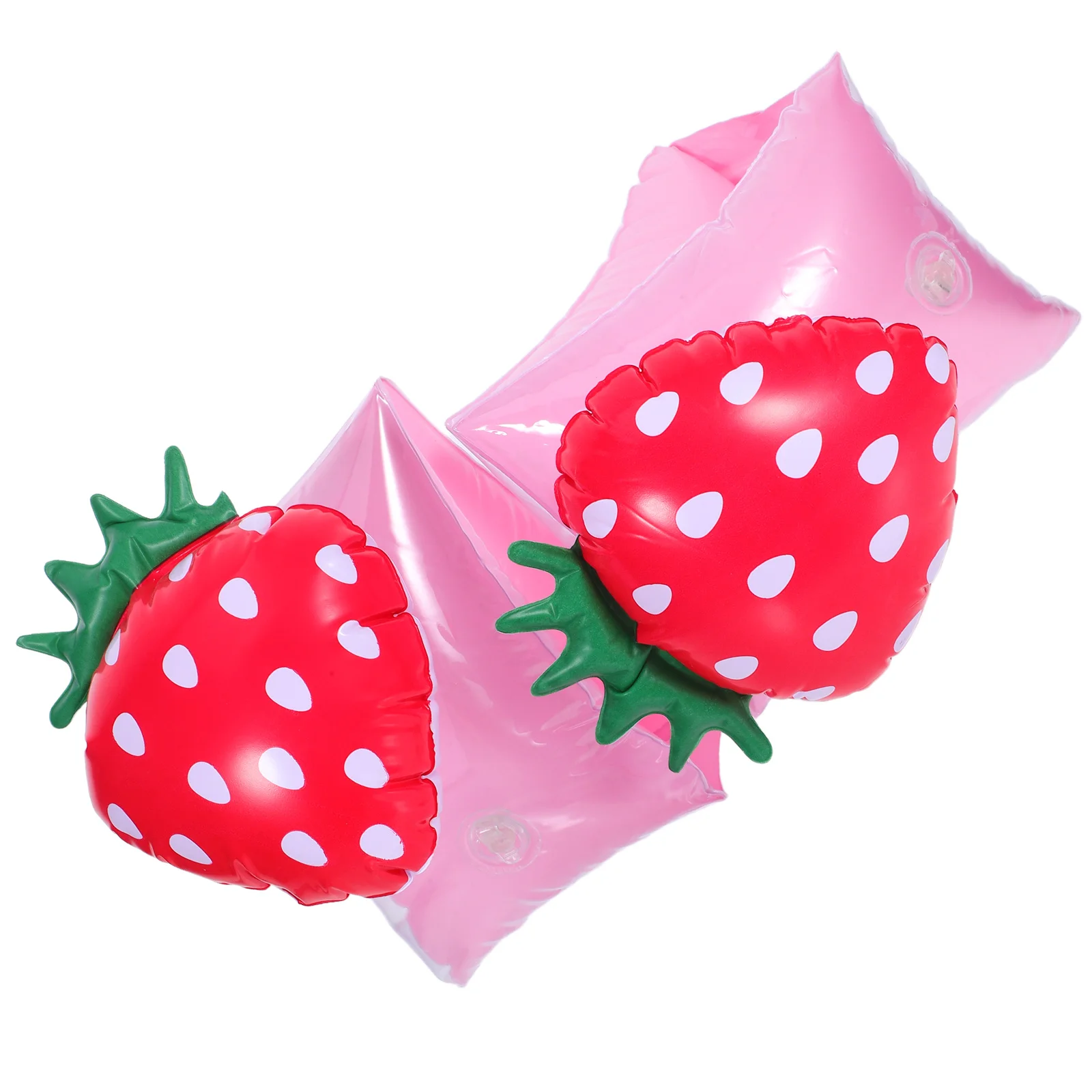 1Pair Inflatable Baby Swimming Arm Bands Strawberry Pattern Child Float Ring Swimming Pool Safety Training Floaties for Kids