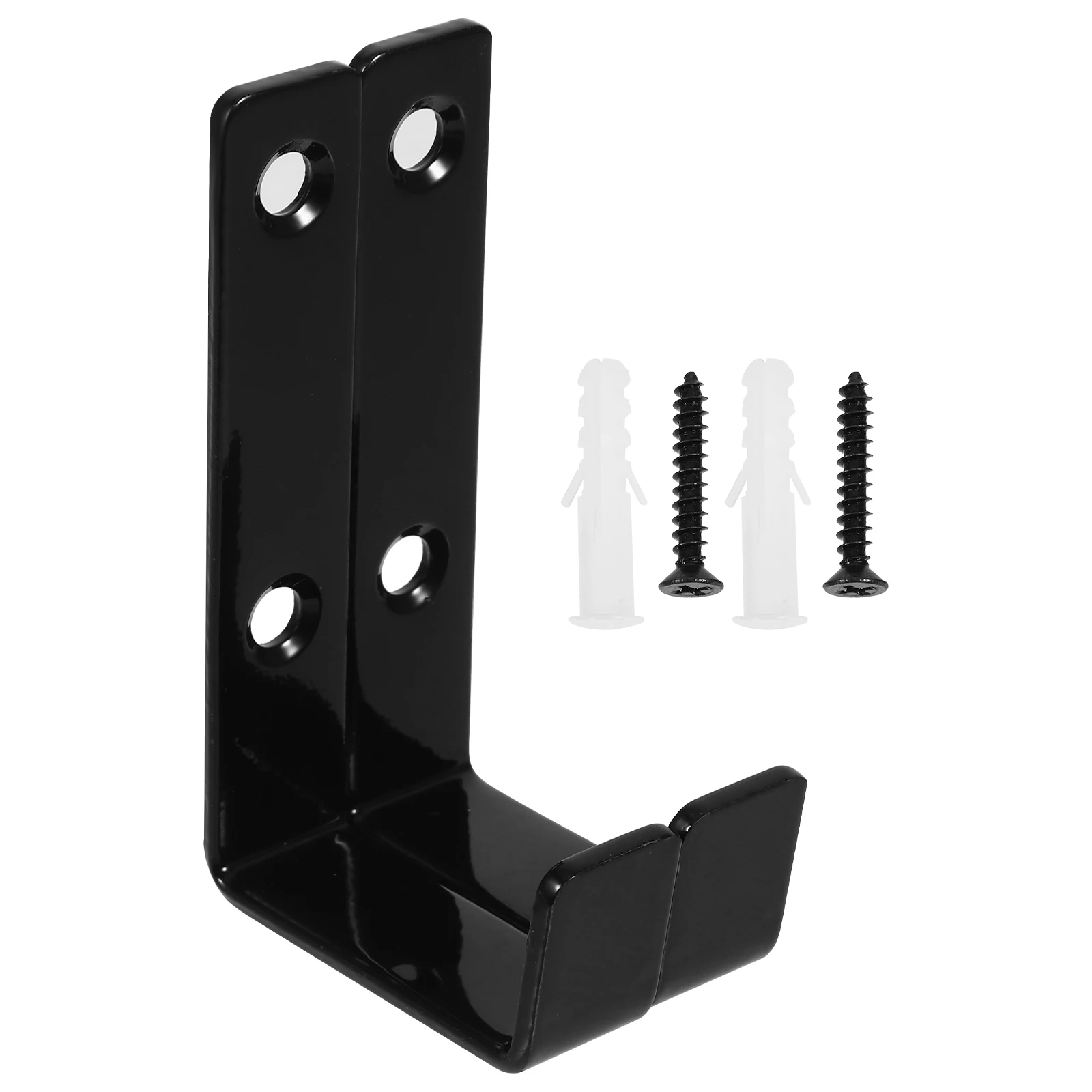 

2pcs Heavy Duty Wall Mount Iron Material Smooth Edge Versatile Kitchen Bathroom Garage Storage