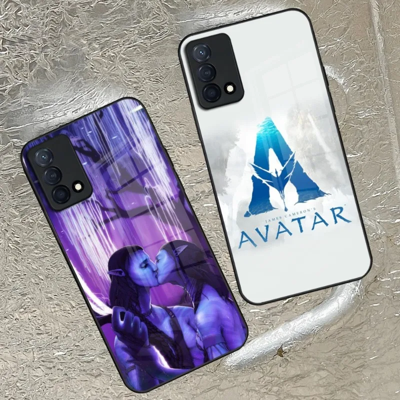 Avatar The Way Of Water Phone Case For Oppo A94 A93 A95 A92 A55 A54 A15 K9 K7 Reno 7 6 5 4 Find X5 X3 X2 Toughened Glass