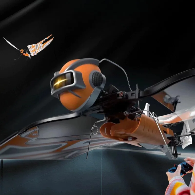 Bionic Dragonfly, intelligent automatic assisted flight remote control expandable flapping wing unmanned aircraft