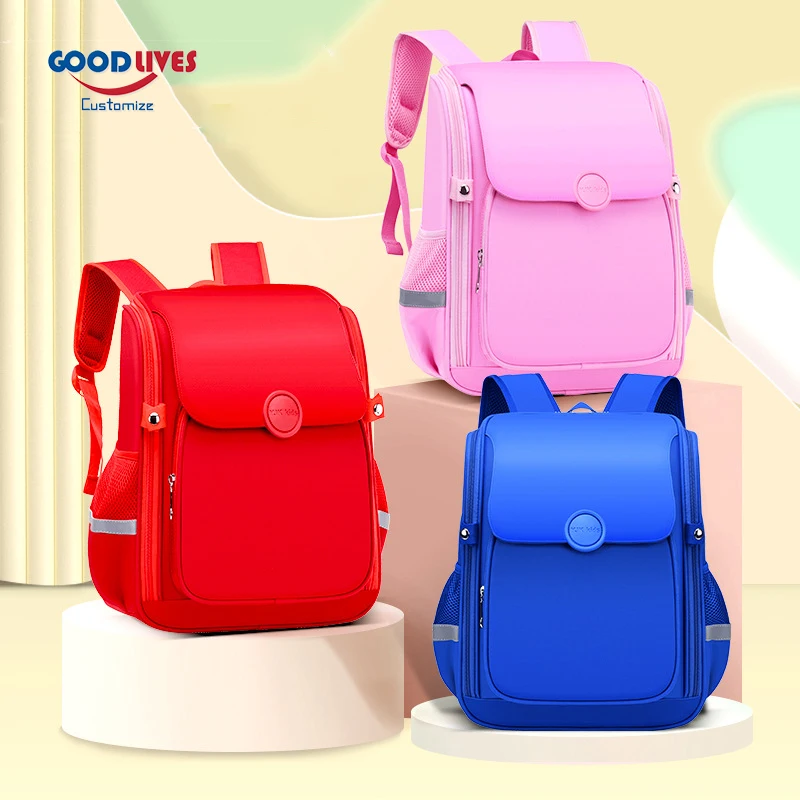 

Grade 1-6 Pupil Schoolbag Children Backpack Kids Bagpack Schoolkid Satchel Elementary School Present Pro Custom Logo