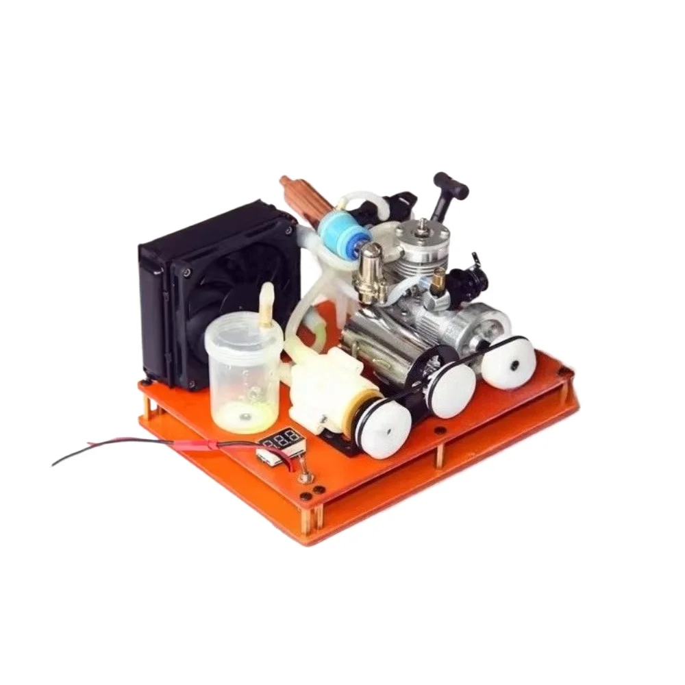 18 Stage Methanol Engine 12V DC Miniature Water Cooled Generator Science Popularization Experimental Teaching Aid
