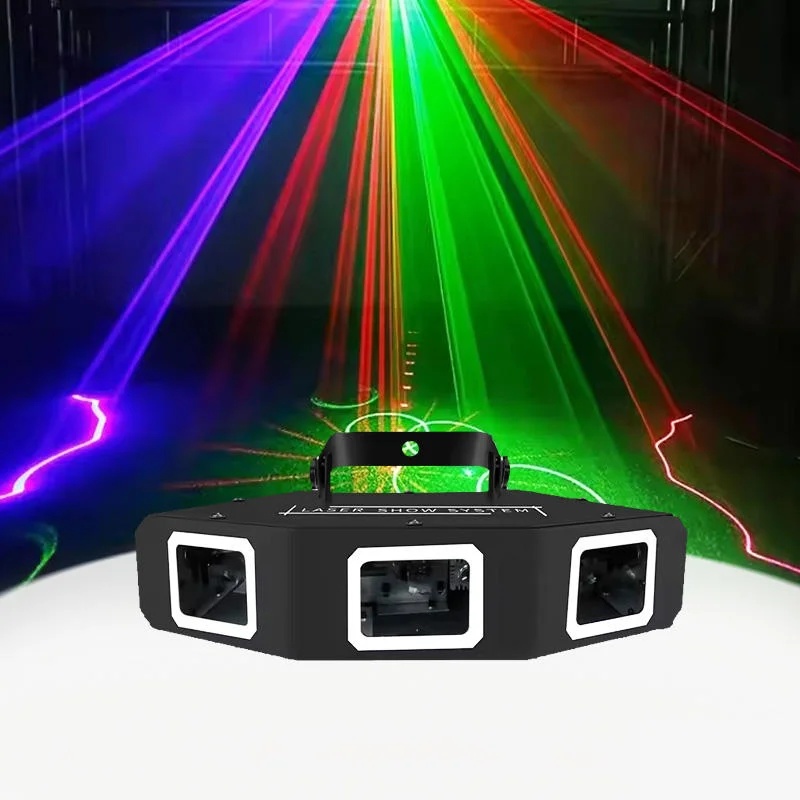 

3 Holes RGB Full Color Laser Light Disco Party Light dmx512 Laser effect light Wedding bar Club Concert Stage light Event Show