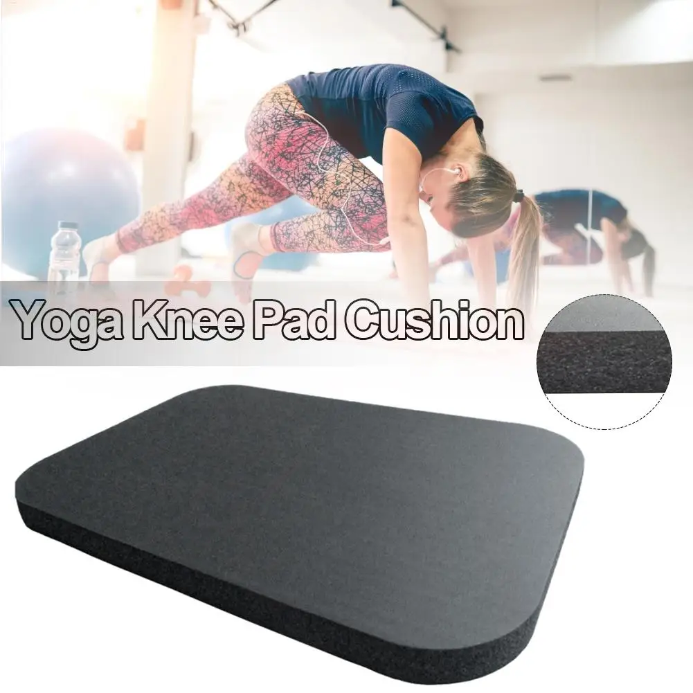 Yoga Knee black Pad 1PC Cushion Knees Protection Sponge Knee Cushion extra Thick Sponge Yoga Mat Non-Slip Barefoot Exercise Mat