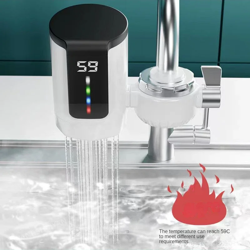 Instant Hot Water Heater Tap Fast Instantaneous Thermostat  Water Heater 3000w Electrical Faucet Temperature Display