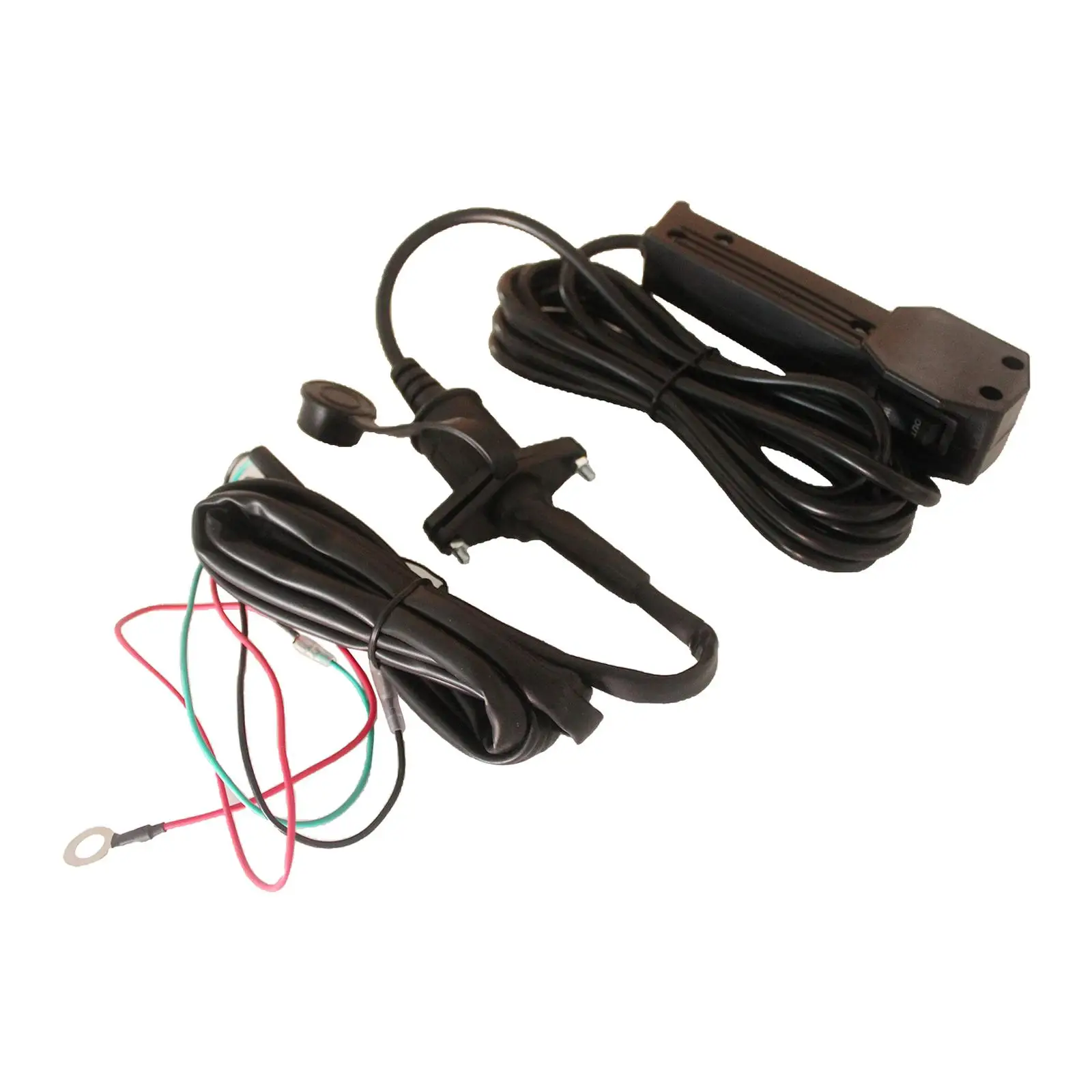 Kit de cabrestante de actualización de conversión de Cable de Control remoto con interruptor basculante ATV negro