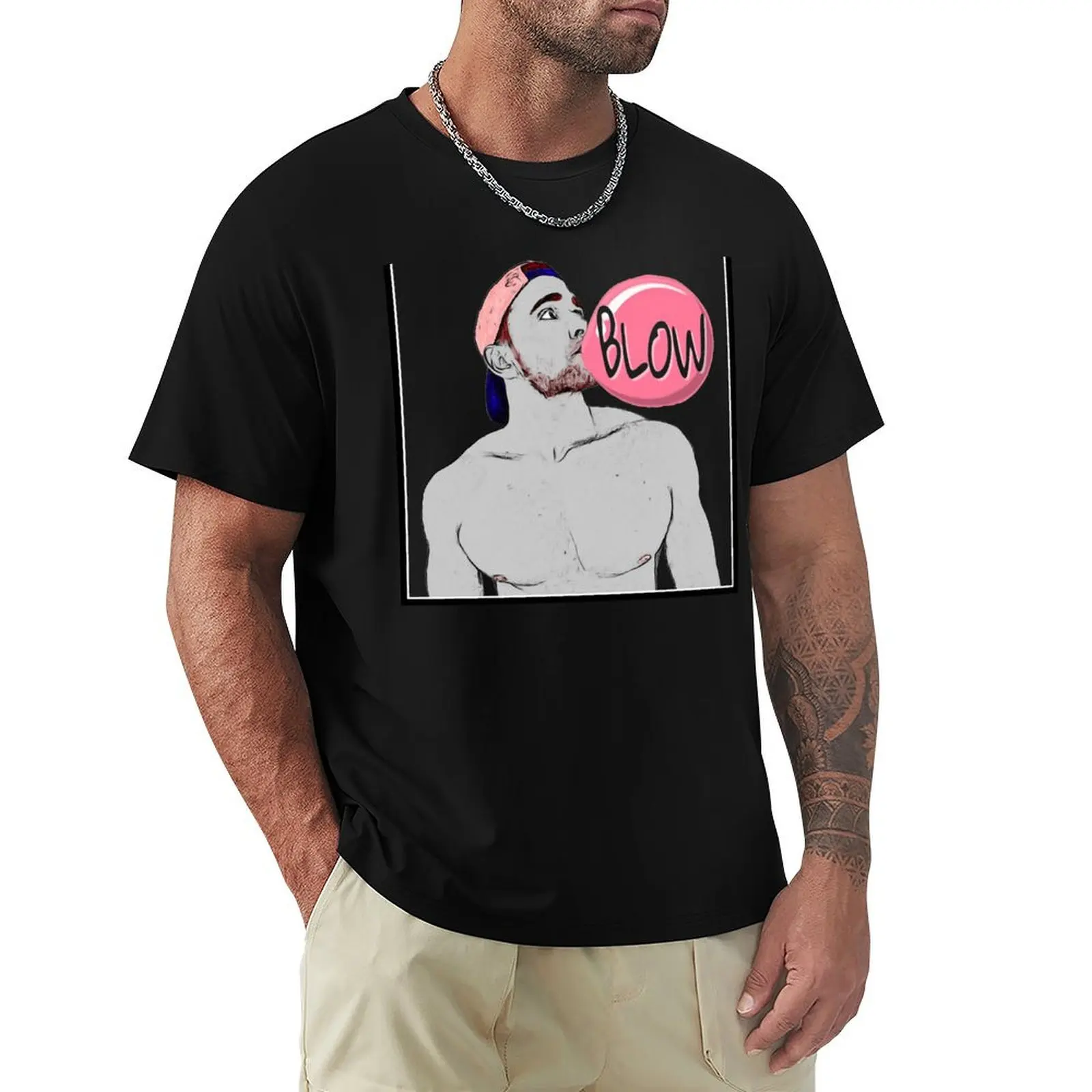 Blow (Art) T-Shirt summer tops cute clothes custom t shirt men t shirt