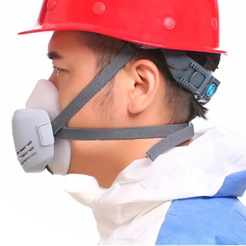 Replaceable Filter Industrial Rubber Dust Mask Antifouling Protective Respirator Paint Polishing Labor Safety Protection Work