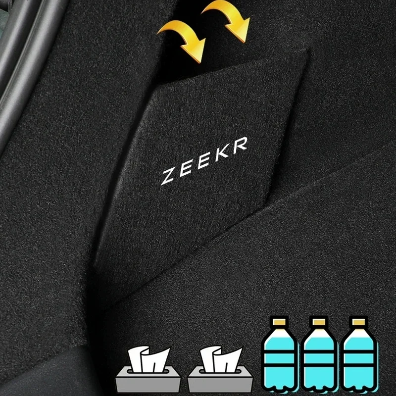 For Zeekr X 2023 2024 2025 Rear Spare Compartment Partition Rear Trunk Storage Box Extreme Interior Modification Accessories