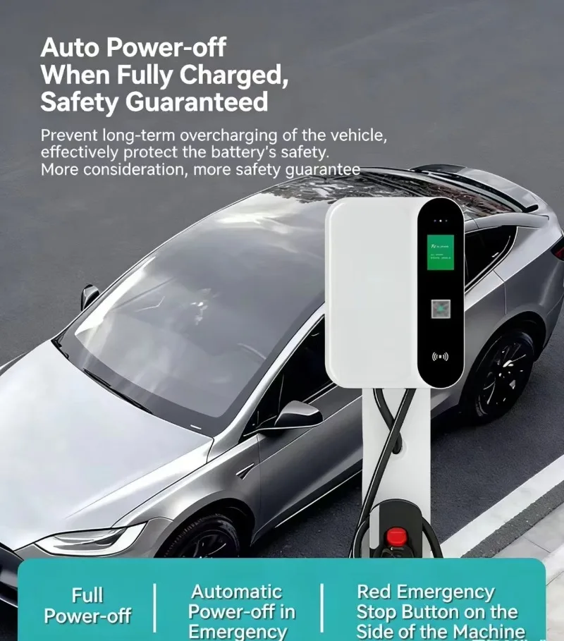 Household Floor-Mounted 7kW Electric Vehicle New Energy Fast Charging Station GB/T20234 Interface 32A Output AC220V Input