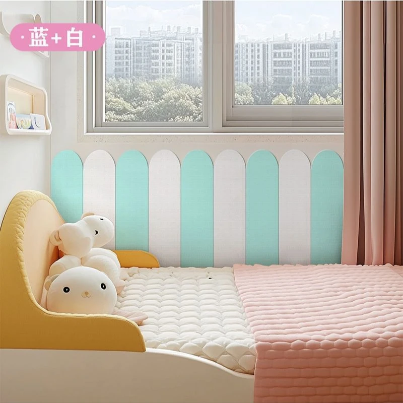 Japanese wall stickers for children's rooms tatami beds bedroom fence skirt kindergarten anti-collision soft package board DIY