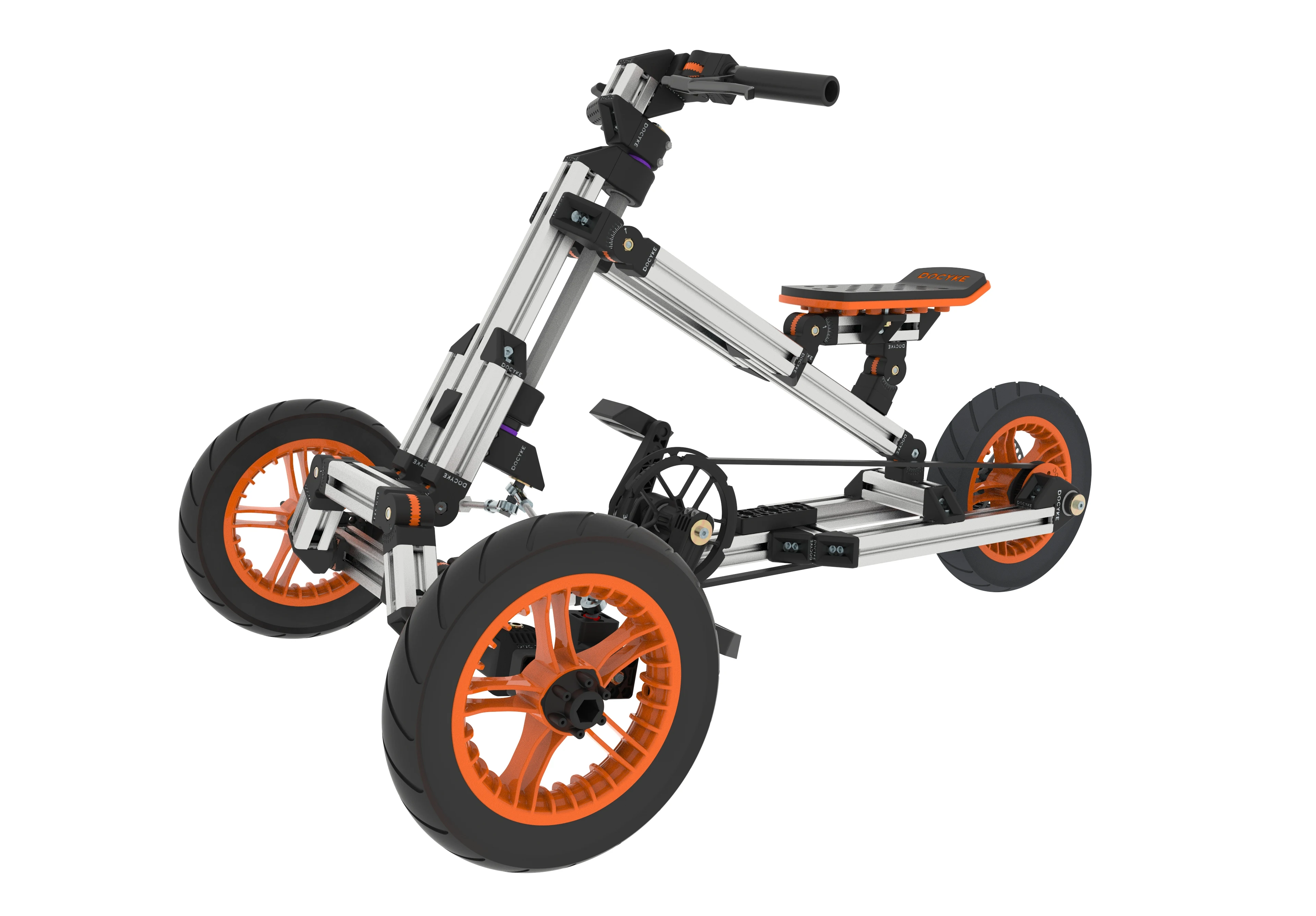 Kit KidRock Buildable Go Kart para 1 a 8 Anos de Idade, Bicicleta de 2 Rodas, Bicicleta de Três Rodas, Sente-se e St, Conjunto, 20 em 1