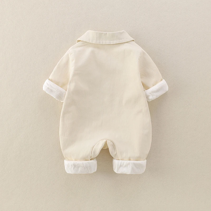 Sli Baby Boy Outfit Abiti autunnali Doppio strato Abito aderente Capispalla primaverile Tutina Pantaloni lunghi a vita alta Tessuto cinese