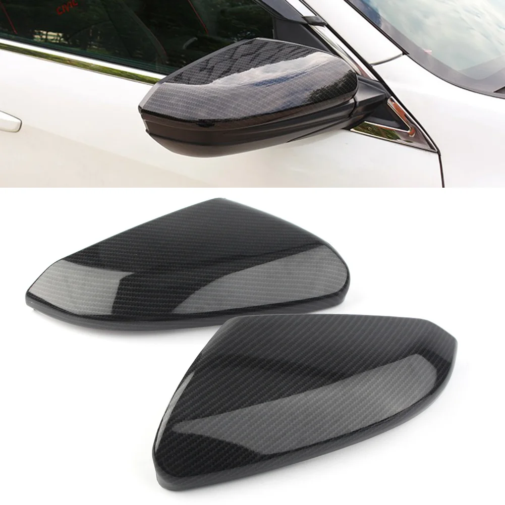 Car Door Rear View Mirror Wing Trim Cover For Honda Civic 2016 2017 2018 Carbon Fiber Styling ABS Plastic